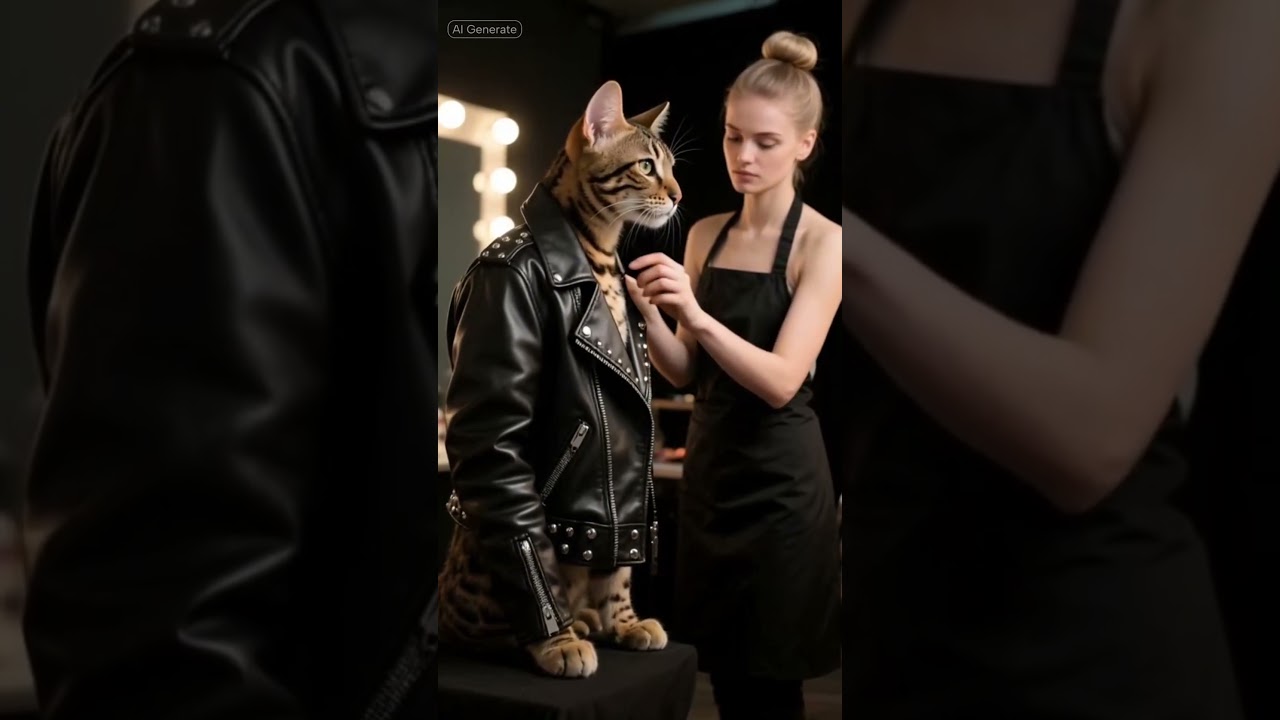 Backstage at the Catwalk 🐱✨ Behind the Scenes Before the Strut