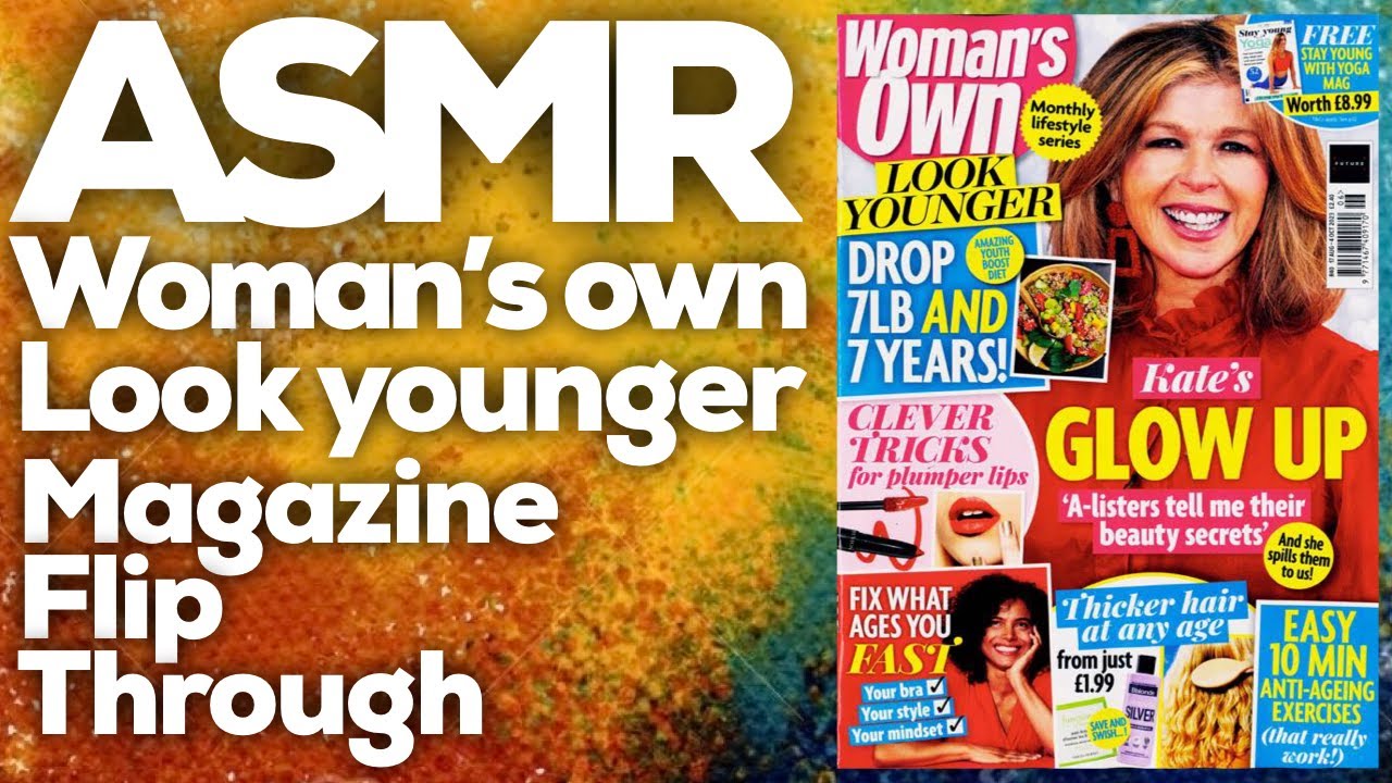 ASMR Woman's own Look younger magazine flip through, StevenAntonyASMR