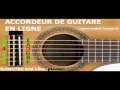 Tune guitar un tuner en ligne pour accorder la guitare acoustique avec des cordes standards ebgdae