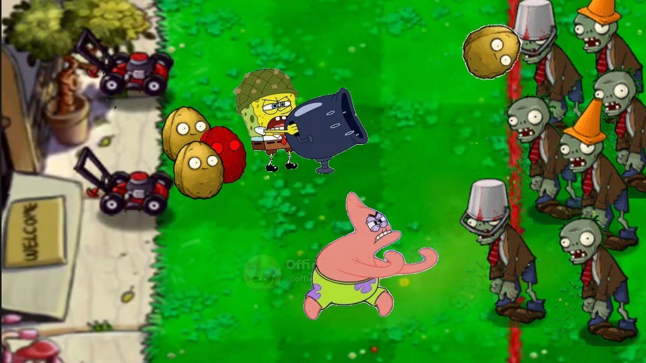 Plants vs Zombies x Spongebob - Wall nut Bowling stage