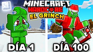 ¡Sobreviví 100 DÍAS como EL GRINCH en Minecraft HARDCORE!