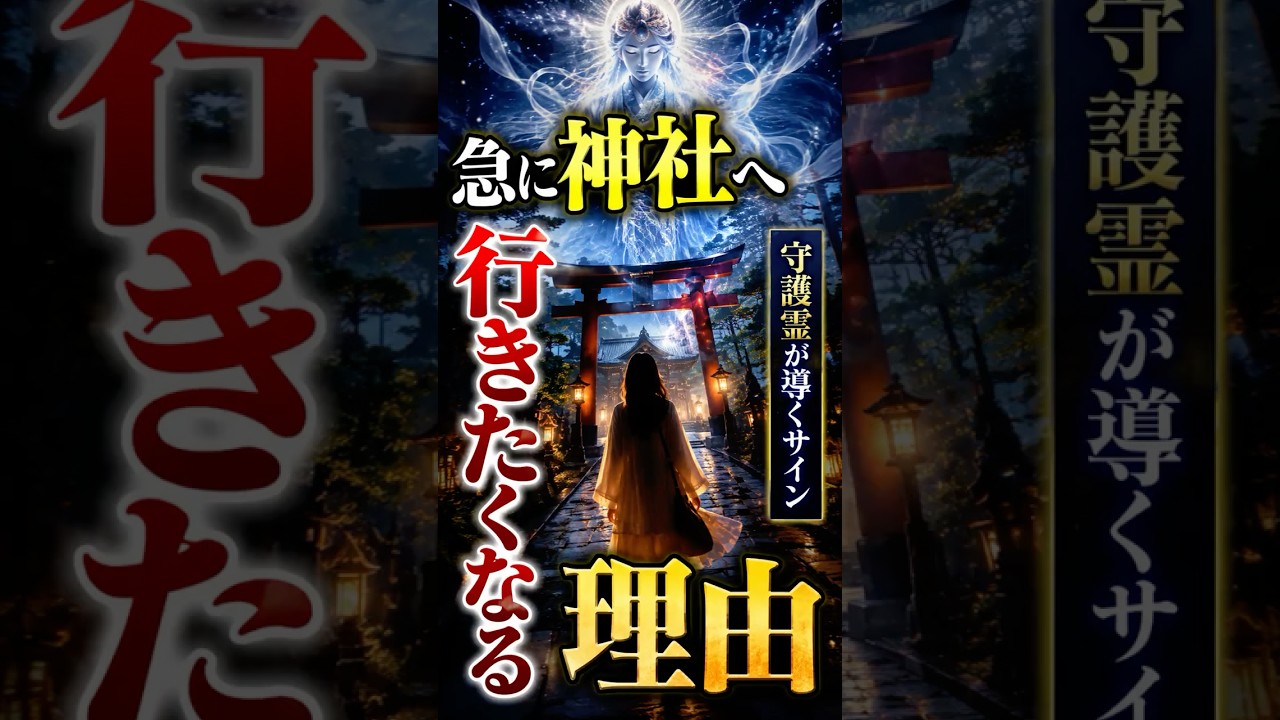 【人間ウォッチャーズ】急に神社へ行きたくなる時、守護霊が送る5つのサイン!#人間心理 #人間の本質 #スピリチュアル #Shorts
