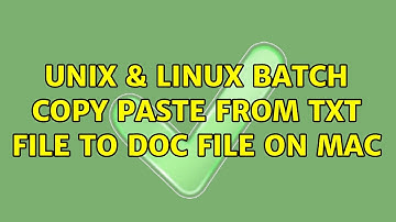 Unix & Linux: Batch copy paste from txt file to doc file on mac
