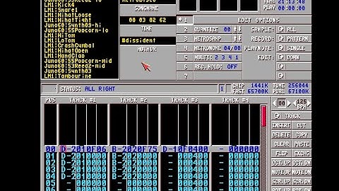 "Retro Disco" with Roland Juno-60 and LinnDrum1 samples on Amiga Protracker