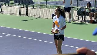 Elena Rybakina vs Qinwen Zheng 129 Sexy Tennis Practice WTA Indian Wells 2024. #indianwells #WTA