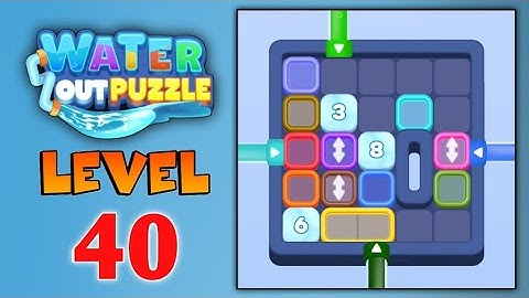 Water Out Puzzle Level 40 Game Walkthrough