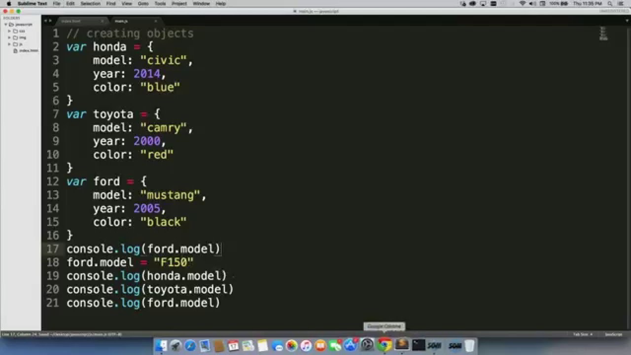 JavaScript Objects - YouTube