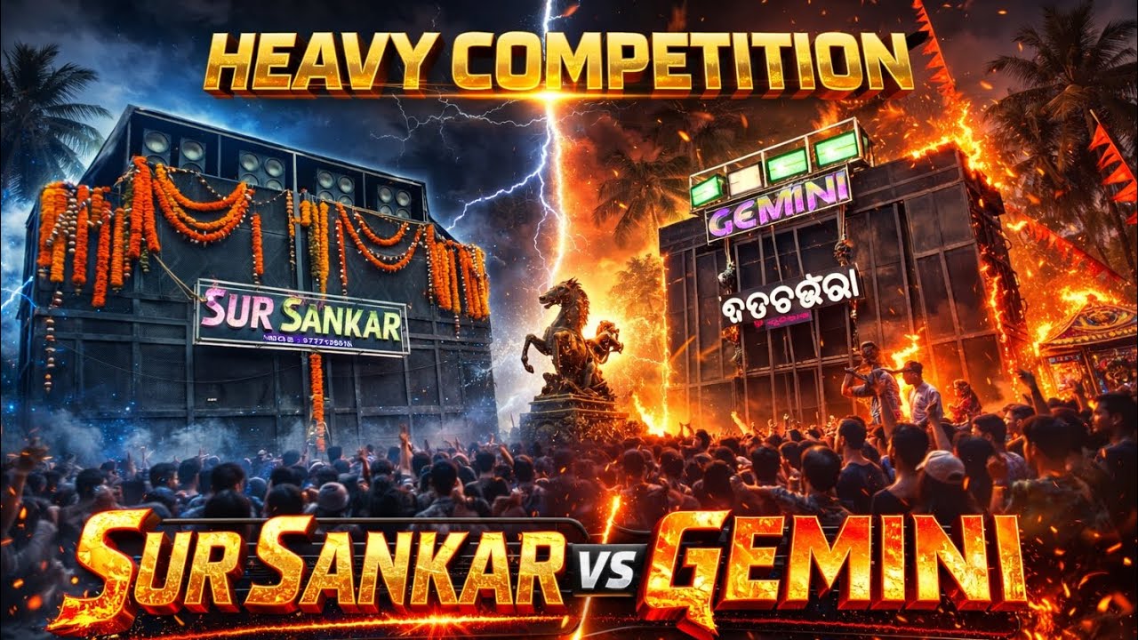 Sur Sankar Musical vs Gemini Musical at Nankar Saraswati Puja Bhasani Kendrapara 😱🔥