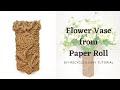 DIY Recycle Flower Vase from Paper Roll || Vas Bunga Unik