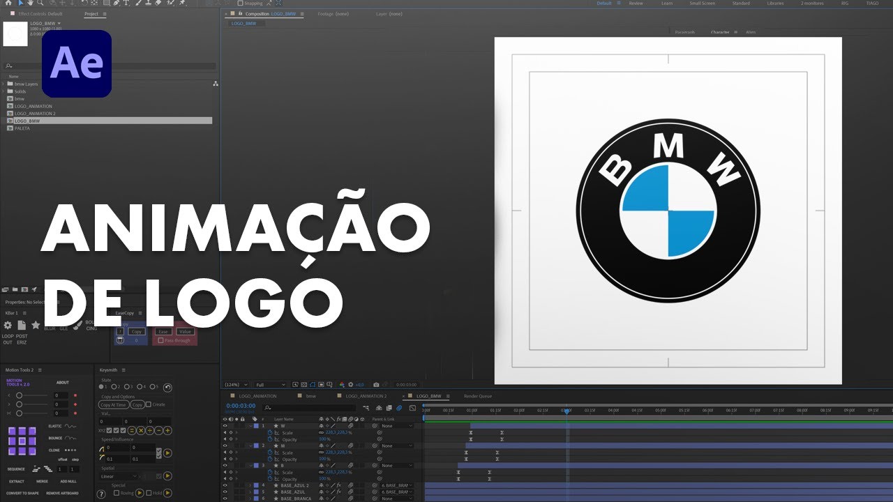 ANIMAÇÃO de LOGO no AFTER EFFECTS - YouTube
