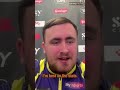 LUKE LITTLER ADMITS SURPRISE BY LUKE HUMPHRIES COMMENTS - AVERAGES 115 TO LIFT TITLE