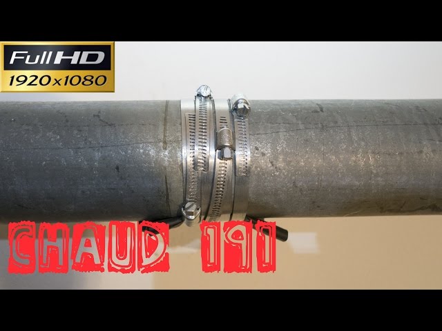 Chaud191-Faire une réparation provisoire sur un tuyau qui fuit (percé)  acier ou cuivre - YouTube