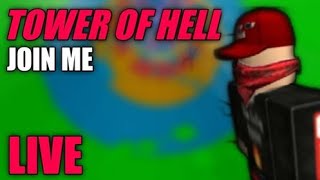 Join me in Roblox Tower Of Hell! (LIVE)(ROAD 100sub)
