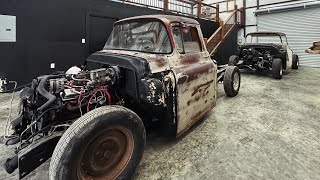 My Garage Tour  Two 55 Chevy Pickups