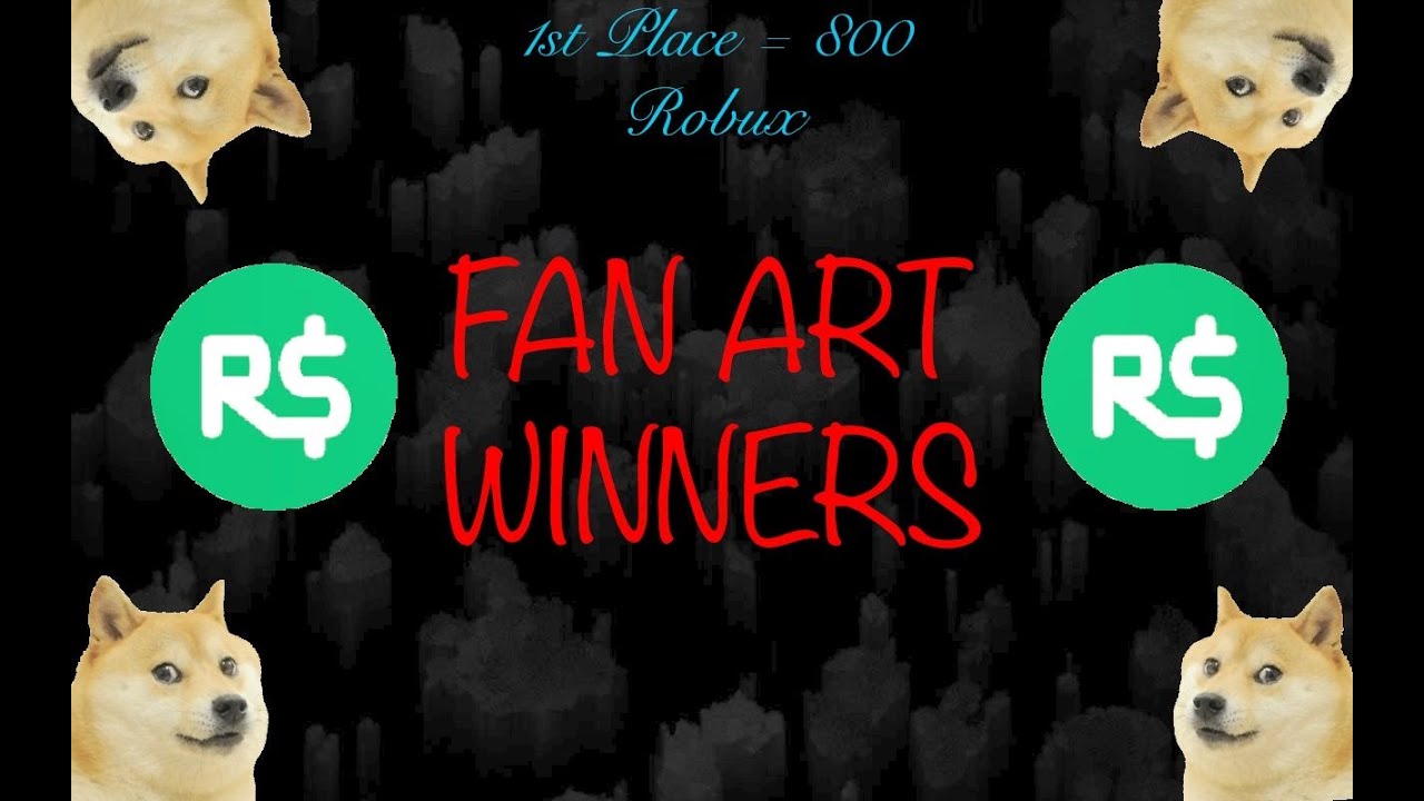 THE WINNERS OF THE 1,000 ROBUX FAN ART CONTEST - YouTube