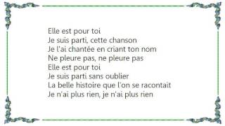 Video voorbeeld van "Christophe - Je Suis Parti Lyrics"
