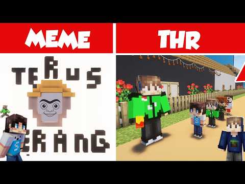 KITA BIKIN MEME DAN TEMA LEBARAN KOCAK DI BUILD BATTLE MINECRAFT!!!