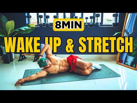 8 Minute Morning Stretching Exercises on Bed to Reduce Joint Stiffness 🛏️🌅💪#exercise #gym