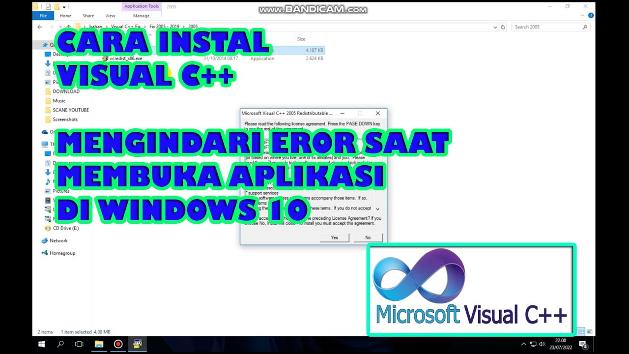 CARA INSTAL VISUAL C++ UNTUK WINDOWS (MENGATASI EROR SAAT MEMBUKA ...
