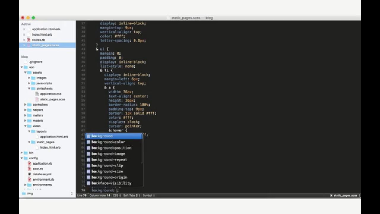 Creating an AWESOME blog with Ruby on rails - YouTube