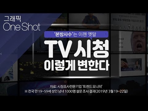 '본방사수'는 이젠 옛말 TV 시청 이렇게 변한다