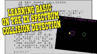 LEARNING BASIC on the ZX Spectrum - ATTR Collision detection example - Animated ALex