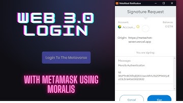 Build Web 3.0 Login With Metamask In NextJS | Using Moralis