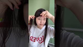 모발이식 아까워서 앞머리 못자르니까^^ #hairtutorial #fakebangs#makeuptutorial