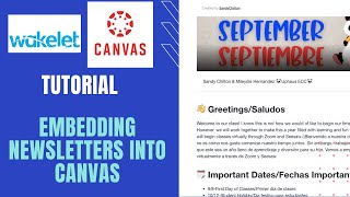 Wakelet: Embed Newsletters into Canvas
