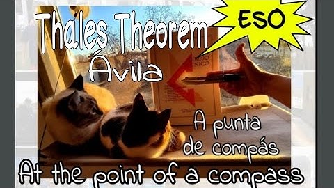 ESO. Thales Theorem - Ávila. How to divide a segment into same equal parts.