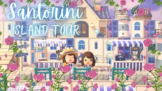 RELAXING SANTORINI Getaway Island Tour - Animal Crossing New Horizons