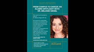 From Campus to Career: An Alumni Spotlight with Dr. Melanie Siegel