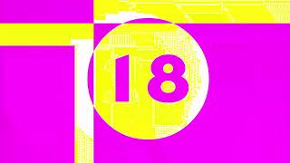 1 Minute Countdown Timer 60 Seconds Pink Yellow Glitch Look