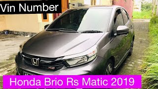 [Vin Number] Honda Brio RS Matic tahun 2019 | Lokasi &amp; Posisi No rangka dan Mesin