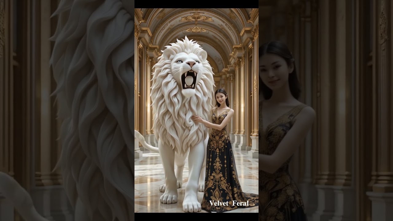 Lion & Girl – A Wild Love Beyond Words | Unbreakable Jungle Bond | Velvet Feral 