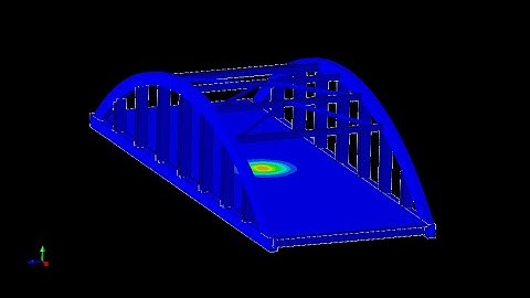 Blast load simulation on steel arch bridge || Arch bridge conwep blast