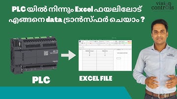 How to transfer data from PLC to an Excel file using ethernet cable ?