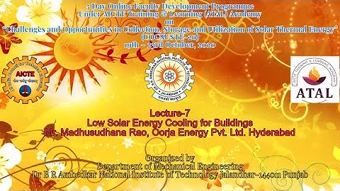 DAY-3 Session-1: Online Faculty Development Programme on "COCSUSTE-20" (October 19 - 23, 2020)