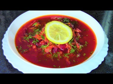 Как приготовить вкусный борщ с грибами. Постный рецепт.