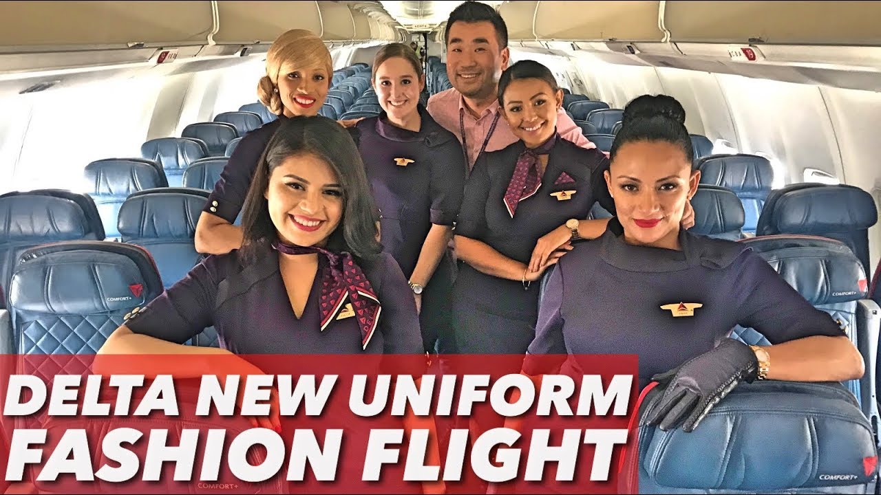 Fashion Takes Flight Delta New Uniform Launch Flight! YouTube