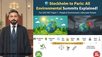 International Environmental Conventions for UGC NET Paper 1 | People and Environment