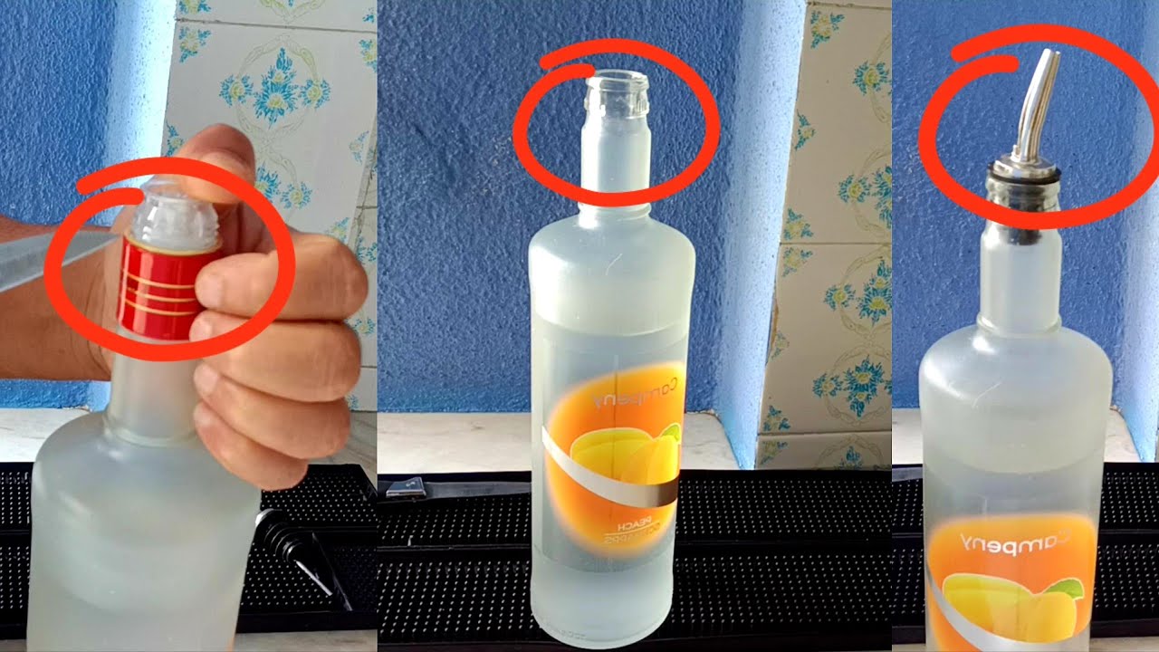 How To Remove The Bottle Stopper / Nozzle /  For Pourer Drinks / Easy Way / Garagemandu