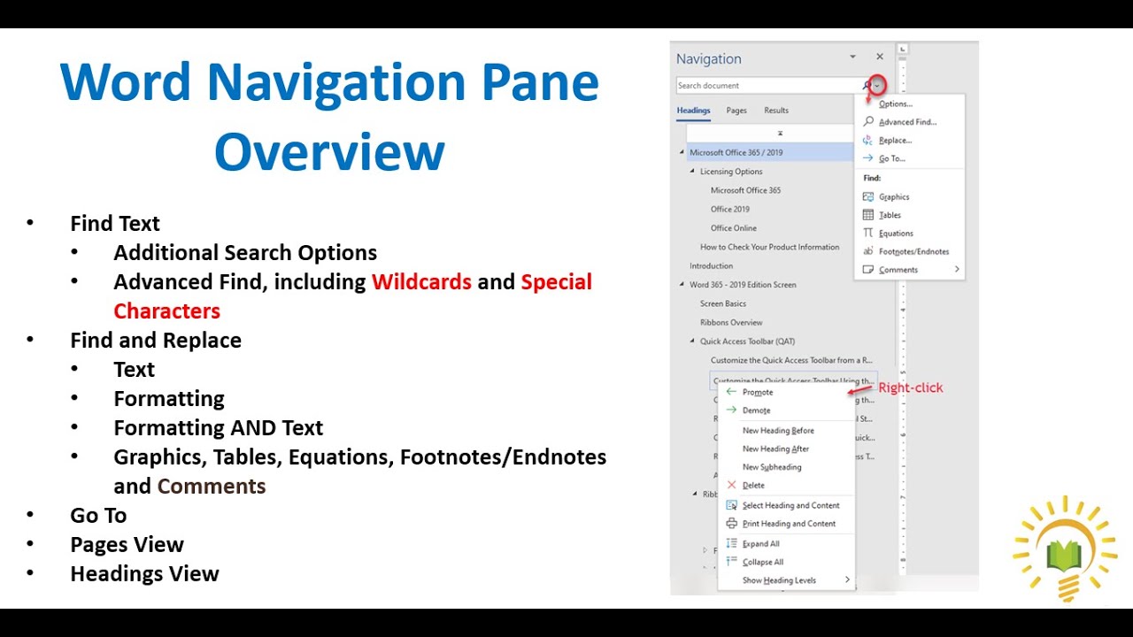 Navigation Pane General Overview More than just Navigating.... YouTube