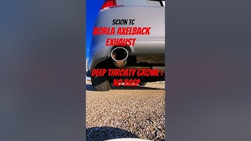 Borla Exhaust: Scion TC. Deep aggressive sound. Best sounding exhaust for Scion TC. NO RASP #car