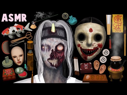 [ASMR|스톱모션] Transform a zombie into a human 🧟‍♂️💉⛈ | ear cleaning | Stop motion