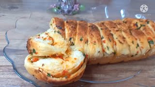 الخبز الأيطالي بالثوم طريقة سهلة وإقتصادية