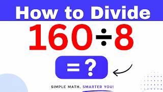 160÷8  Divide 160 by 8 - Long division Method