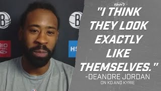 DeAndre Jordan impressed by how Kevin Durant and Kyrie Irving have looked  | Brooklyn Nets | SNY