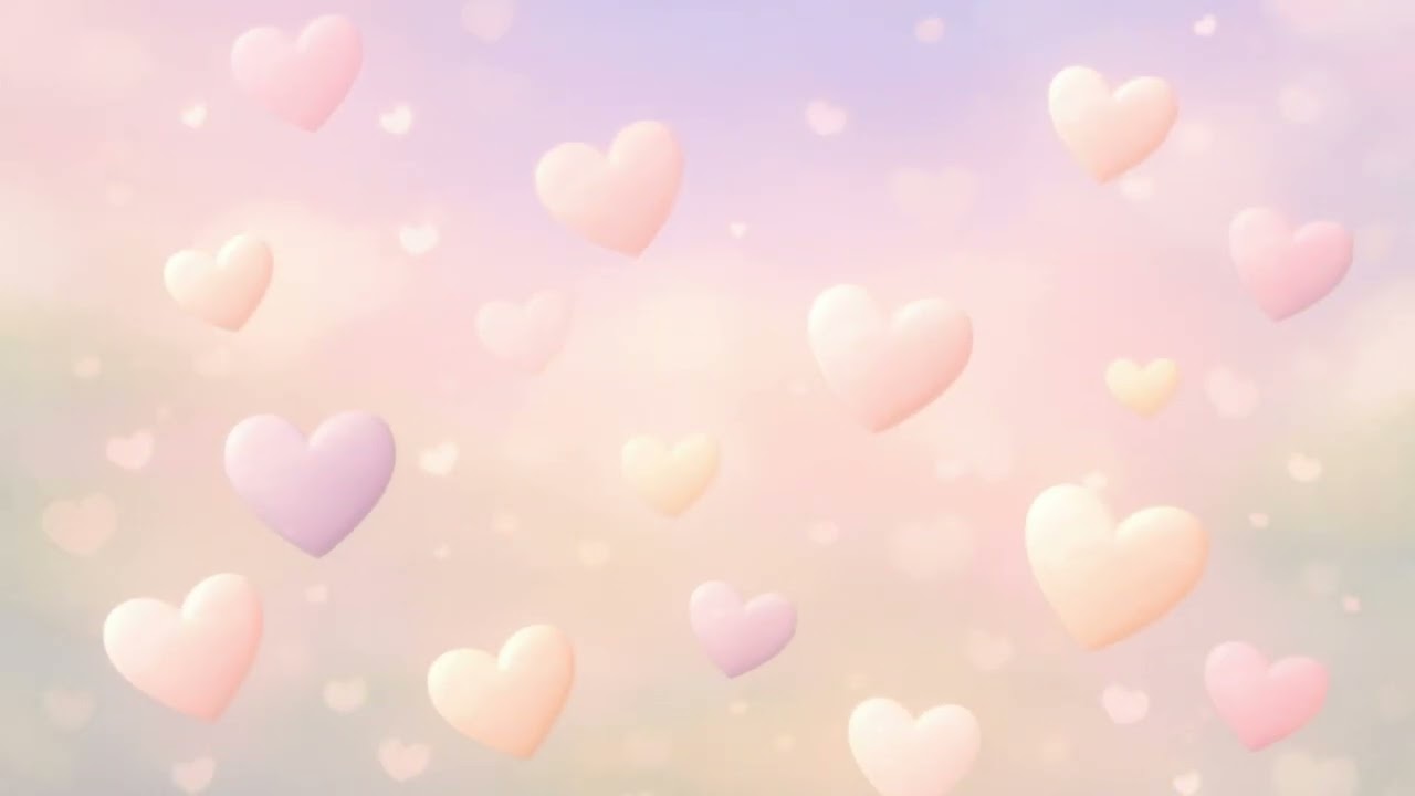 Sleepy Little Floating Hearts | Gentle Lullabies for Baby Sleep | Calm Non-Stimulating Visuals
