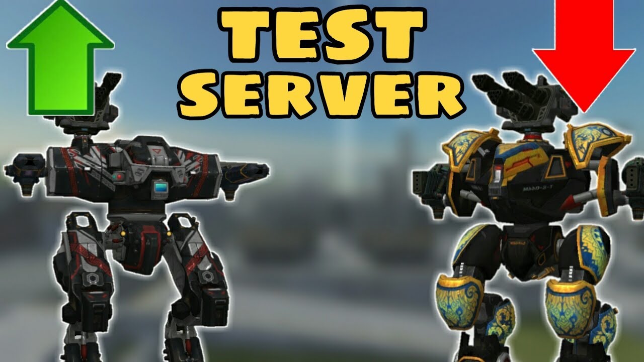 DANH SÁCH ROBOT & VŨ KHÍ ĐƯỢC CÂN BẰNG TRONG BẢN MỚI - Top Những Robot Được Tăng SM - WR Test Sever